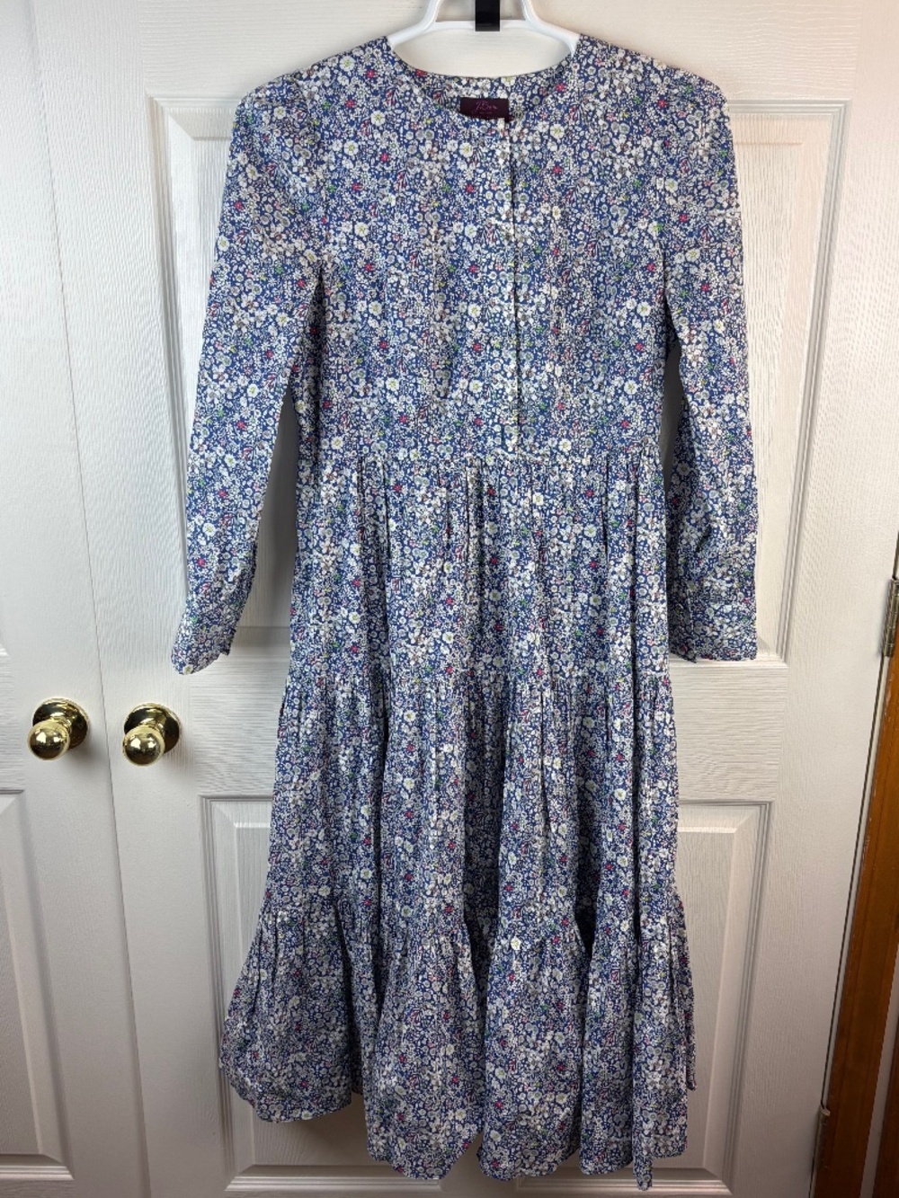 J.Crew Liberty of London June's Meadow Long Tiered Dress